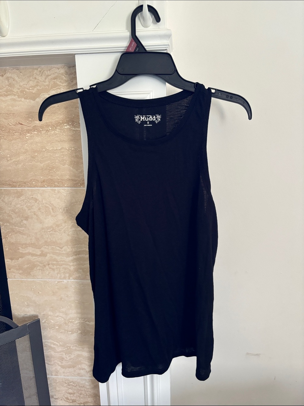 Mudd Black Sleeveless Crew Neck Tank